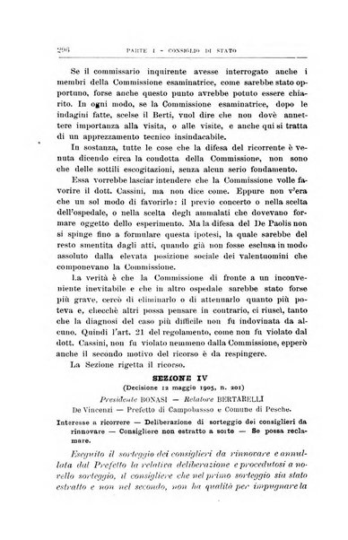 La giustizia amministrativa raccolta di decisioni e pareri del Consiglio di Stato, decisioni della Corte dei conti, sentenze della Cassazione di Roma, e decisioni delle Giunte provinciali amministrative