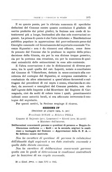 La giustizia amministrativa raccolta di decisioni e pareri del Consiglio di Stato, decisioni della Corte dei conti, sentenze della Cassazione di Roma, e decisioni delle Giunte provinciali amministrative