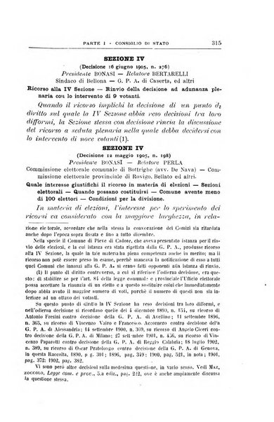 La giustizia amministrativa raccolta di decisioni e pareri del Consiglio di Stato, decisioni della Corte dei conti, sentenze della Cassazione di Roma, e decisioni delle Giunte provinciali amministrative