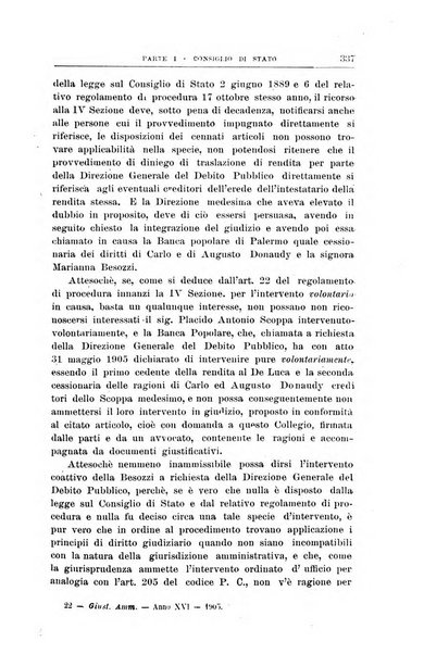 La giustizia amministrativa raccolta di decisioni e pareri del Consiglio di Stato, decisioni della Corte dei conti, sentenze della Cassazione di Roma, e decisioni delle Giunte provinciali amministrative