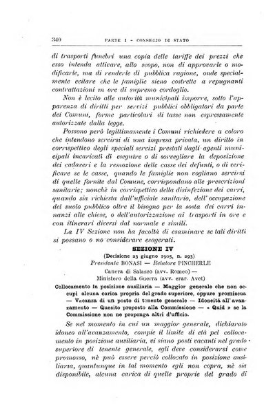 La giustizia amministrativa raccolta di decisioni e pareri del Consiglio di Stato, decisioni della Corte dei conti, sentenze della Cassazione di Roma, e decisioni delle Giunte provinciali amministrative