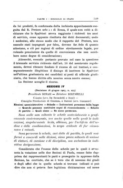 La giustizia amministrativa raccolta di decisioni e pareri del Consiglio di Stato, decisioni della Corte dei conti, sentenze della Cassazione di Roma, e decisioni delle Giunte provinciali amministrative