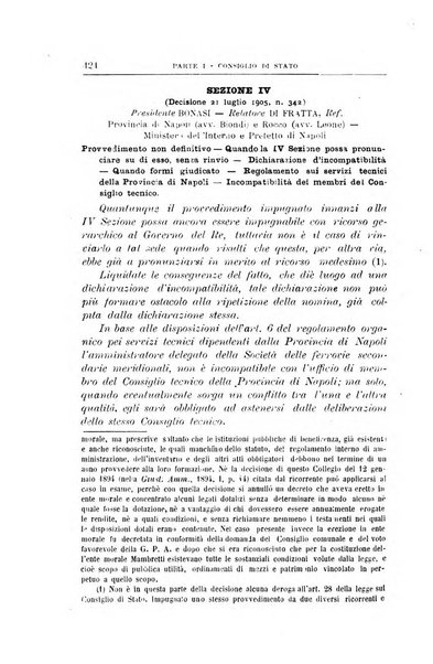 La giustizia amministrativa raccolta di decisioni e pareri del Consiglio di Stato, decisioni della Corte dei conti, sentenze della Cassazione di Roma, e decisioni delle Giunte provinciali amministrative