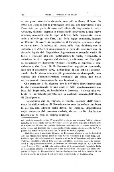 La giustizia amministrativa raccolta di decisioni e pareri del Consiglio di Stato, decisioni della Corte dei conti, sentenze della Cassazione di Roma, e decisioni delle Giunte provinciali amministrative