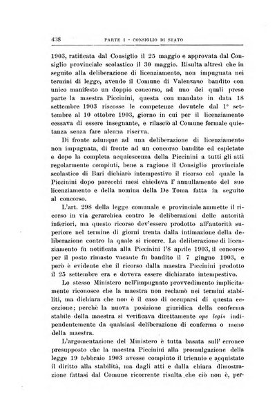 La giustizia amministrativa raccolta di decisioni e pareri del Consiglio di Stato, decisioni della Corte dei conti, sentenze della Cassazione di Roma, e decisioni delle Giunte provinciali amministrative