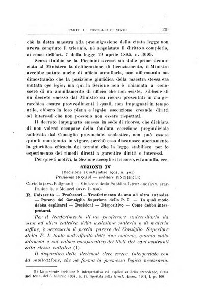 La giustizia amministrativa raccolta di decisioni e pareri del Consiglio di Stato, decisioni della Corte dei conti, sentenze della Cassazione di Roma, e decisioni delle Giunte provinciali amministrative