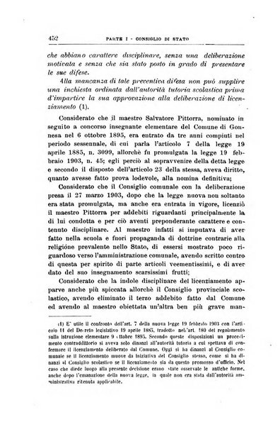 La giustizia amministrativa raccolta di decisioni e pareri del Consiglio di Stato, decisioni della Corte dei conti, sentenze della Cassazione di Roma, e decisioni delle Giunte provinciali amministrative