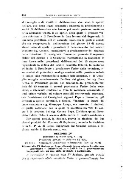 La giustizia amministrativa raccolta di decisioni e pareri del Consiglio di Stato, decisioni della Corte dei conti, sentenze della Cassazione di Roma, e decisioni delle Giunte provinciali amministrative