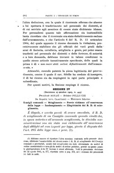 La giustizia amministrativa raccolta di decisioni e pareri del Consiglio di Stato, decisioni della Corte dei conti, sentenze della Cassazione di Roma, e decisioni delle Giunte provinciali amministrative