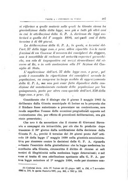 La giustizia amministrativa raccolta di decisioni e pareri del Consiglio di Stato, decisioni della Corte dei conti, sentenze della Cassazione di Roma, e decisioni delle Giunte provinciali amministrative