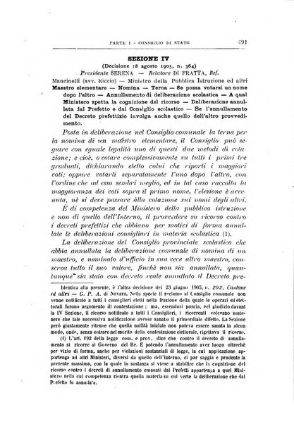 La giustizia amministrativa raccolta di decisioni e pareri del Consiglio di Stato, decisioni della Corte dei conti, sentenze della Cassazione di Roma, e decisioni delle Giunte provinciali amministrative