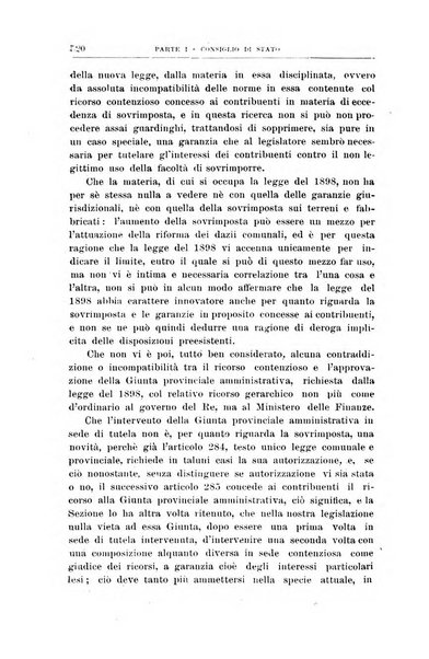 La giustizia amministrativa raccolta di decisioni e pareri del Consiglio di Stato, decisioni della Corte dei conti, sentenze della Cassazione di Roma, e decisioni delle Giunte provinciali amministrative