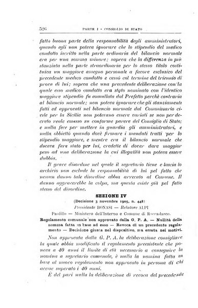 La giustizia amministrativa raccolta di decisioni e pareri del Consiglio di Stato, decisioni della Corte dei conti, sentenze della Cassazione di Roma, e decisioni delle Giunte provinciali amministrative