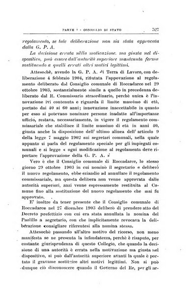 La giustizia amministrativa raccolta di decisioni e pareri del Consiglio di Stato, decisioni della Corte dei conti, sentenze della Cassazione di Roma, e decisioni delle Giunte provinciali amministrative