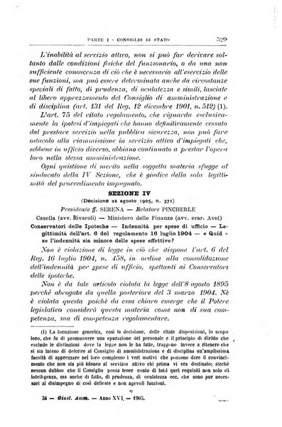 La giustizia amministrativa raccolta di decisioni e pareri del Consiglio di Stato, decisioni della Corte dei conti, sentenze della Cassazione di Roma, e decisioni delle Giunte provinciali amministrative