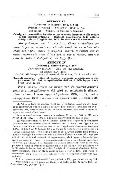 La giustizia amministrativa raccolta di decisioni e pareri del Consiglio di Stato, decisioni della Corte dei conti, sentenze della Cassazione di Roma, e decisioni delle Giunte provinciali amministrative