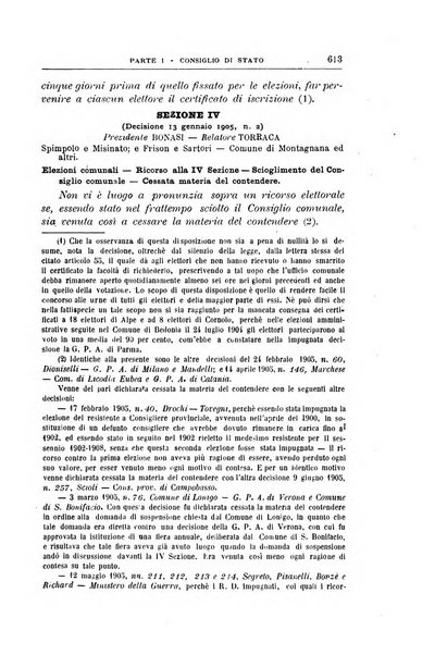 La giustizia amministrativa raccolta di decisioni e pareri del Consiglio di Stato, decisioni della Corte dei conti, sentenze della Cassazione di Roma, e decisioni delle Giunte provinciali amministrative