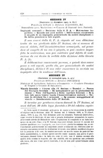 La giustizia amministrativa raccolta di decisioni e pareri del Consiglio di Stato, decisioni della Corte dei conti, sentenze della Cassazione di Roma, e decisioni delle Giunte provinciali amministrative