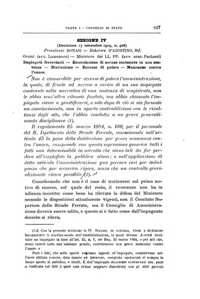 La giustizia amministrativa raccolta di decisioni e pareri del Consiglio di Stato, decisioni della Corte dei conti, sentenze della Cassazione di Roma, e decisioni delle Giunte provinciali amministrative