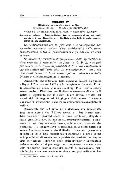 La giustizia amministrativa raccolta di decisioni e pareri del Consiglio di Stato, decisioni della Corte dei conti, sentenze della Cassazione di Roma, e decisioni delle Giunte provinciali amministrative