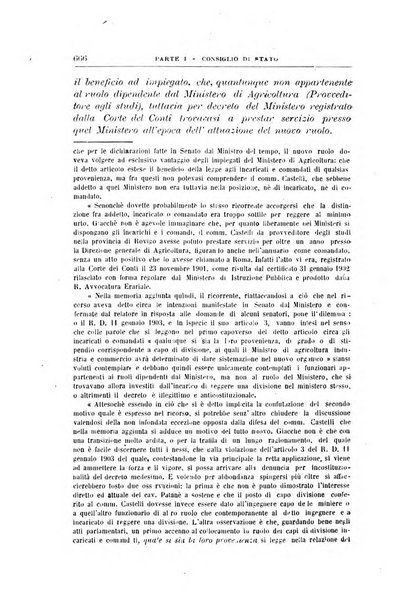 La giustizia amministrativa raccolta di decisioni e pareri del Consiglio di Stato, decisioni della Corte dei conti, sentenze della Cassazione di Roma, e decisioni delle Giunte provinciali amministrative