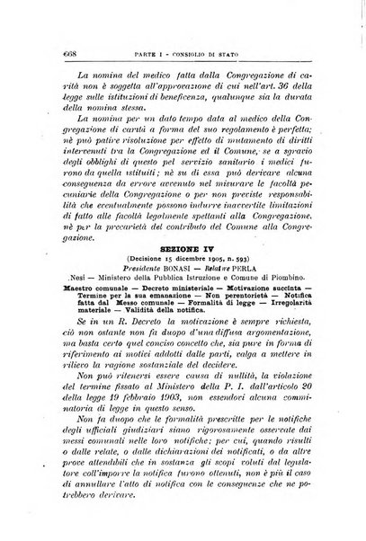 La giustizia amministrativa raccolta di decisioni e pareri del Consiglio di Stato, decisioni della Corte dei conti, sentenze della Cassazione di Roma, e decisioni delle Giunte provinciali amministrative