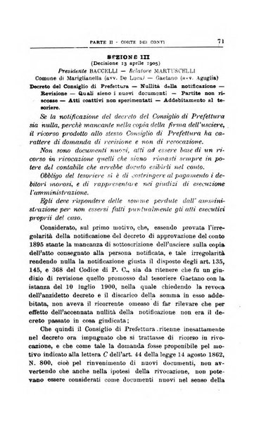 La giustizia amministrativa raccolta di decisioni e pareri del Consiglio di Stato, decisioni della Corte dei conti, sentenze della Cassazione di Roma, e decisioni delle Giunte provinciali amministrative