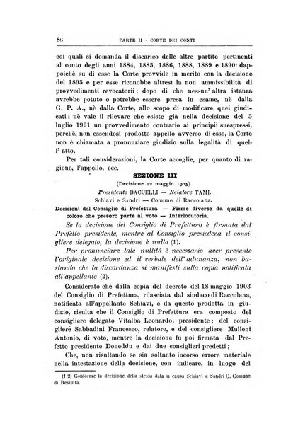 La giustizia amministrativa raccolta di decisioni e pareri del Consiglio di Stato, decisioni della Corte dei conti, sentenze della Cassazione di Roma, e decisioni delle Giunte provinciali amministrative