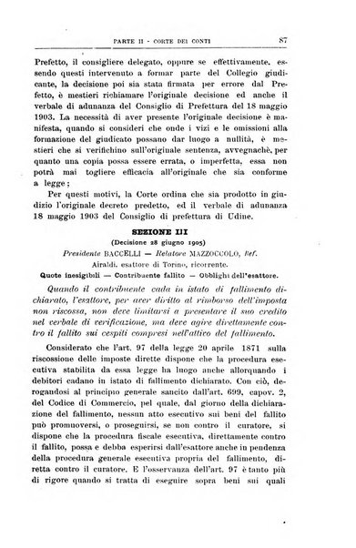 La giustizia amministrativa raccolta di decisioni e pareri del Consiglio di Stato, decisioni della Corte dei conti, sentenze della Cassazione di Roma, e decisioni delle Giunte provinciali amministrative