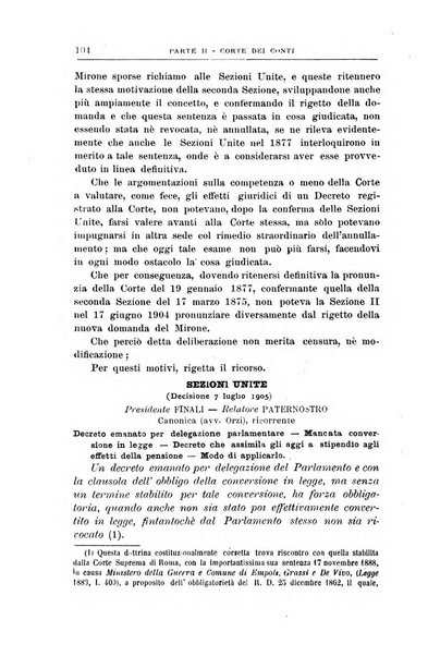 La giustizia amministrativa raccolta di decisioni e pareri del Consiglio di Stato, decisioni della Corte dei conti, sentenze della Cassazione di Roma, e decisioni delle Giunte provinciali amministrative