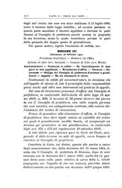 La giustizia amministrativa raccolta di decisioni e pareri del Consiglio di Stato, decisioni della Corte dei conti, sentenze della Cassazione di Roma, e decisioni delle Giunte provinciali amministrative