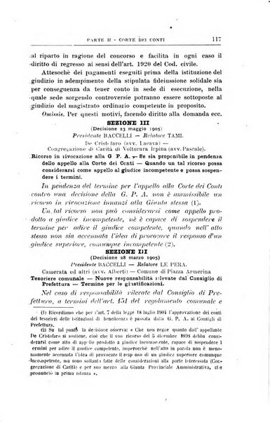 La giustizia amministrativa raccolta di decisioni e pareri del Consiglio di Stato, decisioni della Corte dei conti, sentenze della Cassazione di Roma, e decisioni delle Giunte provinciali amministrative