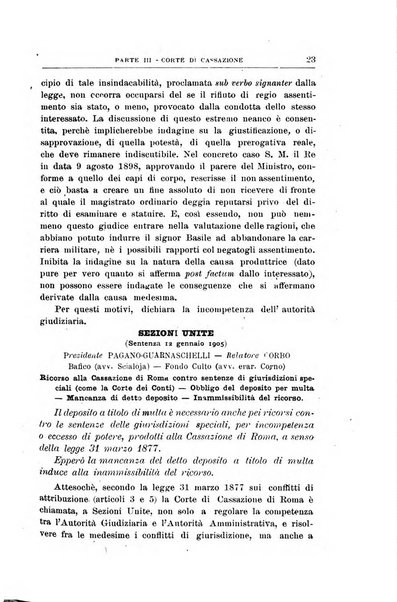 La giustizia amministrativa raccolta di decisioni e pareri del Consiglio di Stato, decisioni della Corte dei conti, sentenze della Cassazione di Roma, e decisioni delle Giunte provinciali amministrative