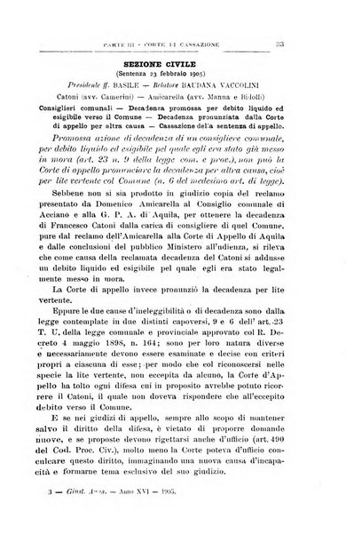 La giustizia amministrativa raccolta di decisioni e pareri del Consiglio di Stato, decisioni della Corte dei conti, sentenze della Cassazione di Roma, e decisioni delle Giunte provinciali amministrative