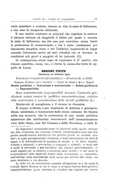 La giustizia amministrativa raccolta di decisioni e pareri del Consiglio di Stato, decisioni della Corte dei conti, sentenze della Cassazione di Roma, e decisioni delle Giunte provinciali amministrative