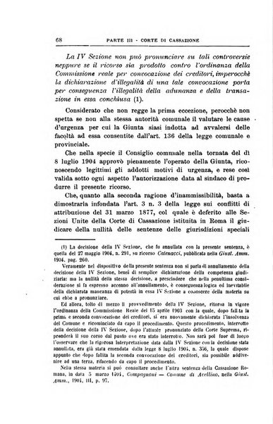 La giustizia amministrativa raccolta di decisioni e pareri del Consiglio di Stato, decisioni della Corte dei conti, sentenze della Cassazione di Roma, e decisioni delle Giunte provinciali amministrative