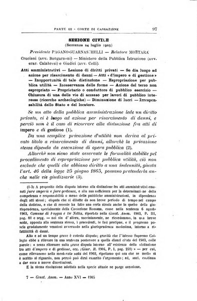 La giustizia amministrativa raccolta di decisioni e pareri del Consiglio di Stato, decisioni della Corte dei conti, sentenze della Cassazione di Roma, e decisioni delle Giunte provinciali amministrative