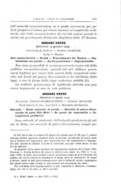 La giustizia amministrativa raccolta di decisioni e pareri del Consiglio di Stato, decisioni della Corte dei conti, sentenze della Cassazione di Roma, e decisioni delle Giunte provinciali amministrative