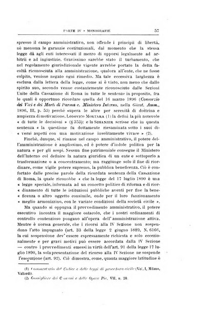 La giustizia amministrativa raccolta di decisioni e pareri del Consiglio di Stato, decisioni della Corte dei conti, sentenze della Cassazione di Roma, e decisioni delle Giunte provinciali amministrative