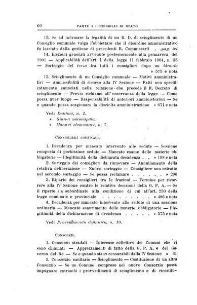 La giustizia amministrativa raccolta di decisioni e pareri del Consiglio di Stato, decisioni della Corte dei conti, sentenze della Cassazione di Roma, e decisioni delle Giunte provinciali amministrative