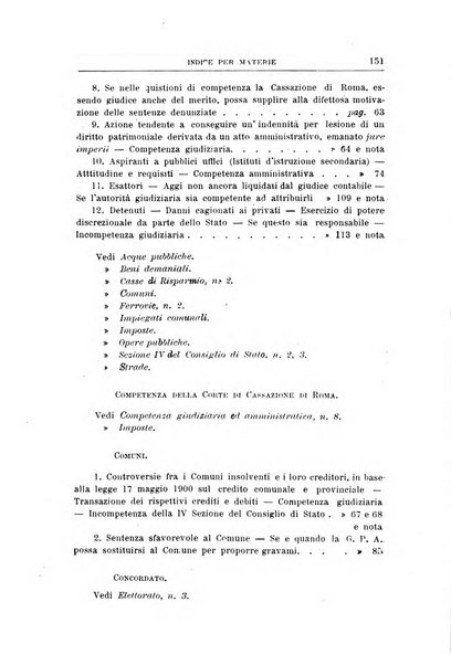 La giustizia amministrativa raccolta di decisioni e pareri del Consiglio di Stato, decisioni della Corte dei conti, sentenze della Cassazione di Roma, e decisioni delle Giunte provinciali amministrative