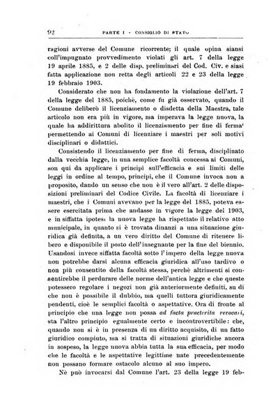 La giustizia amministrativa raccolta di decisioni e pareri del Consiglio di Stato, decisioni della Corte dei conti, sentenze della Cassazione di Roma, e decisioni delle Giunte provinciali amministrative