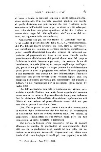 La giustizia amministrativa raccolta di decisioni e pareri del Consiglio di Stato, decisioni della Corte dei conti, sentenze della Cassazione di Roma, e decisioni delle Giunte provinciali amministrative