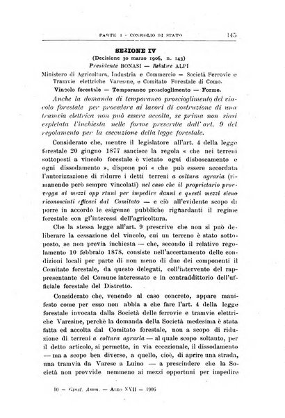 La giustizia amministrativa raccolta di decisioni e pareri del Consiglio di Stato, decisioni della Corte dei conti, sentenze della Cassazione di Roma, e decisioni delle Giunte provinciali amministrative