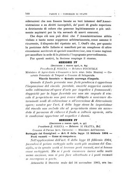 La giustizia amministrativa raccolta di decisioni e pareri del Consiglio di Stato, decisioni della Corte dei conti, sentenze della Cassazione di Roma, e decisioni delle Giunte provinciali amministrative