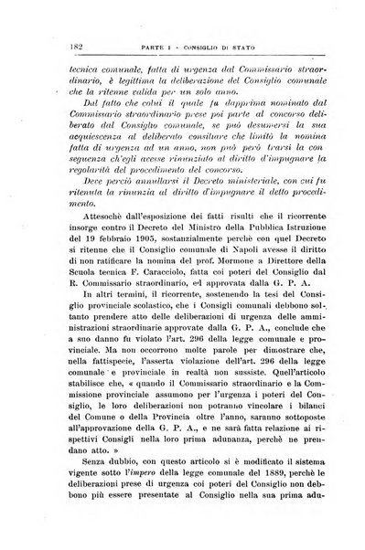 La giustizia amministrativa raccolta di decisioni e pareri del Consiglio di Stato, decisioni della Corte dei conti, sentenze della Cassazione di Roma, e decisioni delle Giunte provinciali amministrative