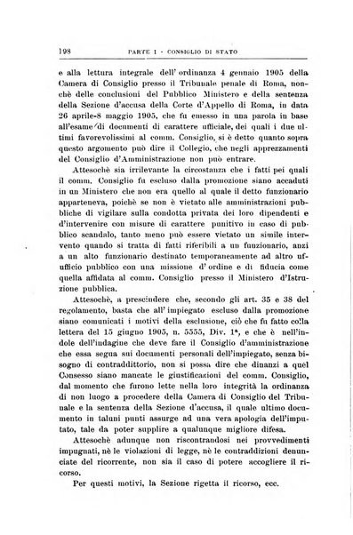 La giustizia amministrativa raccolta di decisioni e pareri del Consiglio di Stato, decisioni della Corte dei conti, sentenze della Cassazione di Roma, e decisioni delle Giunte provinciali amministrative