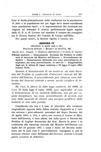 La giustizia amministrativa raccolta di decisioni e pareri del Consiglio di Stato, decisioni della Corte dei conti, sentenze della Cassazione di Roma, e decisioni delle Giunte provinciali amministrative