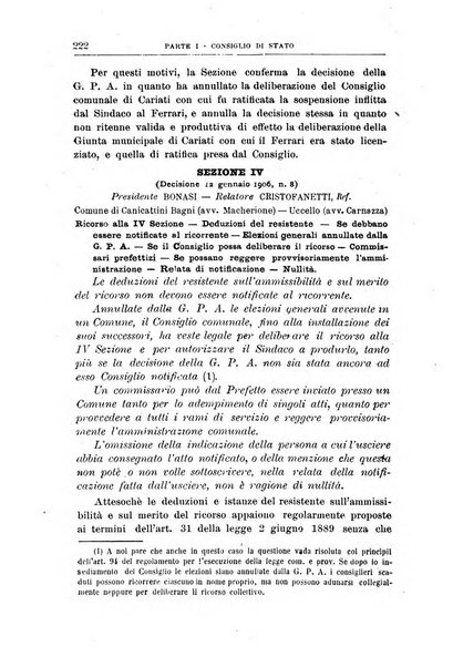 La giustizia amministrativa raccolta di decisioni e pareri del Consiglio di Stato, decisioni della Corte dei conti, sentenze della Cassazione di Roma, e decisioni delle Giunte provinciali amministrative