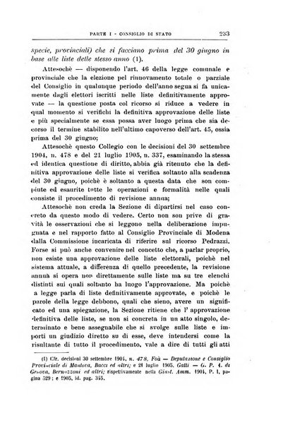 La giustizia amministrativa raccolta di decisioni e pareri del Consiglio di Stato, decisioni della Corte dei conti, sentenze della Cassazione di Roma, e decisioni delle Giunte provinciali amministrative